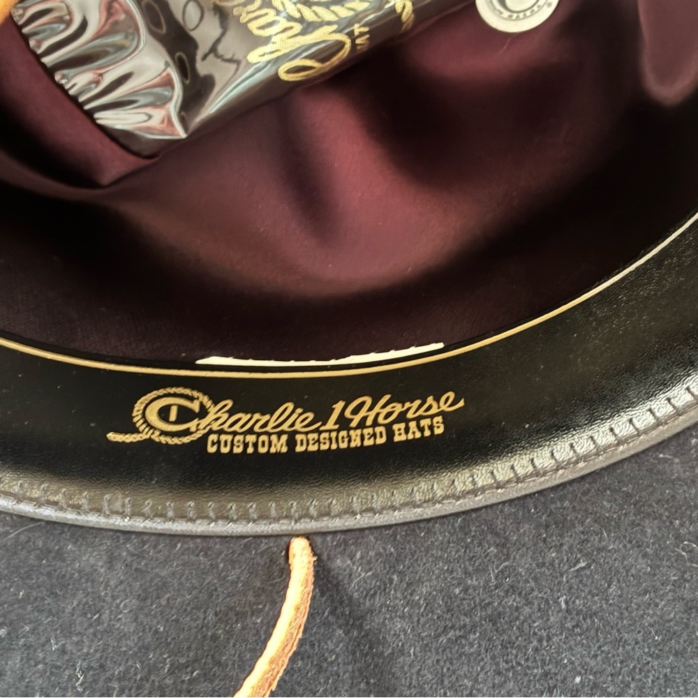 Women’s Charlie 1Horse Black Western Felt Cowboy Hat - Picture 7 of 8